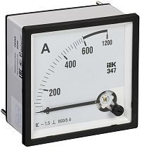 Амперметр Э47 72х72мм 600/5А класс точности 1.5  IEK