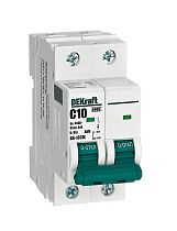 Авт. выкл. без теплозащиты 2P 10А х-ка C 6кА ВА-103M DEKraft