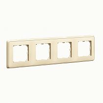 Рамка LEGRAND Cariva четырехпостовая Слоновая кость Legrand Рамка LEGRAND Cariva четырехпостовая Слоновая кость Legrand