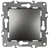 Кнопка ЭРА 12 12-1111-12 10А 250В графит