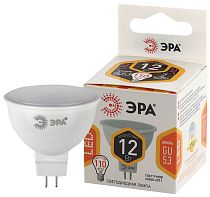 Лампа светодиодная ЭРА STD LED MR16-12W-827-GU5.3 софит теплый белый свет