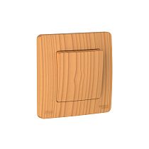 Blanca скрытая установка Ясень Переключатель 1-клавишный IP44, (сх.6), 10A, 250В Systeme Electric (Schneider Electric)