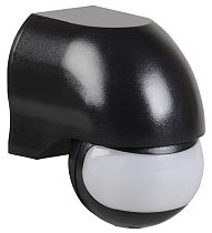 Датчик движения ИК настенный 1100w 180град. 10м IP44 черный  IEK