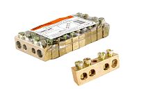 Шина "N" нулевая 8х12мм  4/1 (4 группы/крепеж по центру)  TDM