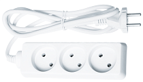 Удлинитель бытовой NPE-S-03-150-X-2x1 без заземления 3 гн. 1.5м Navigator