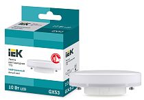 Лампа светодиодная T75 таблетка 10Вт 230В 4000К GX53 IEK Лампа светодиодная T75 таблетка 10Вт 230В 4000К GX53 IEK