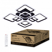 Светильник светодиодный ELEGANT ARIS-120B 120Вт 230В 3000-4000-6500K 8400Лм 590х590х130мм c пультом ДУ черный IN HOME