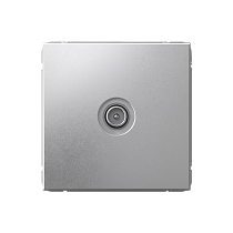 ArtGallery Алюминий TV Розетка оконечная 1DB, механизм Systeme Electric (Schneider Electric)