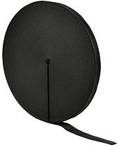 Монтажная текстильная лента 20мм (50м) чёрная  IEK