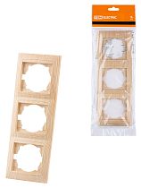 Рамка 3-х постовая вертикальная сосна "Лама"  TDM