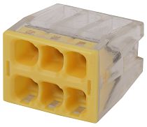 Клемма ЭРА NO-224-38 СМК компактная с пастой, серия 246 6 отверстий, 0,5-2,5