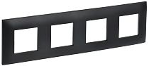 SKANDY Рамка 4-местная SK-F04Bl черный  IEK
