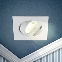 Светильник встраиваемый ЭРА KL LED 21A-5 3K WH квадратный поворотный SMD 5W 3000K, белый