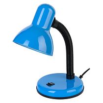 Светильник настольный под лампу е27  General  GTL-029-60-220  синий (глянец)  на основании (800129) (1/24) Светильник настольный под лампу е27  General  GTL-029-60-220  синий (глянец)  на основании (800129) (1/24)