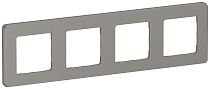 IEKINSPIRIA Рамка 4-местная 6739671 дымчатый IEK