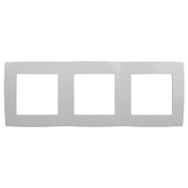 Рамка для выключателей и розеток тройная ЭРА 12 12-5003-01 пластик белый