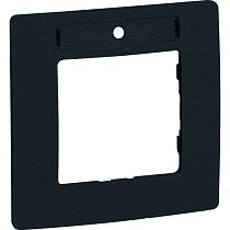 ETIKA Рамка 1-местная с держателем для маркировки антрацит