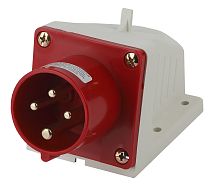 Вилка стационарная ЭРА 514 3Р+РЕ 16А  380В IP44