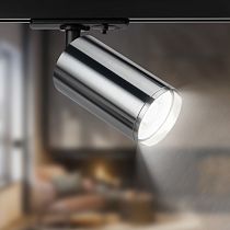 Трековый светильник однофазный ЭРА TR39-GU10 СН MR16 под лампу хром