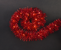 Гирлянда Navigator 95 064 NGF-D047-02 (мишура красная)