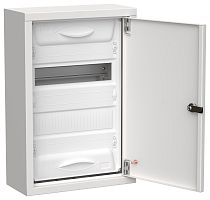 TITAN 5 Корпус металлический ЩРн-24 (1х24) 460х310х140мм IP31 белый (одна дверь) IEK TITAN 5 Корпус металлический ЩРн-24 (1х24) 460х310х140мм IP31 белый (одна дверь) IEK