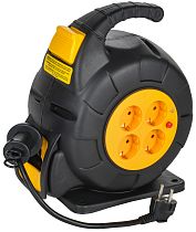 TWIST Катушка 4 места УК10 2P+PE/10м 3х1,5мм2 автосмотка  IEK