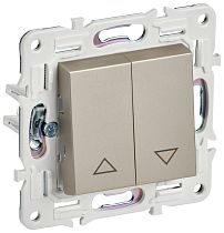 SKANDY Выключатель жалюзи 10А SK-V12Sh шампань IEK