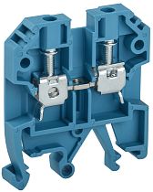 Клемма винтовая КВИ-4кв.мм синяя  IEK