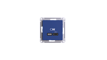 AtlasDesign Аквамарин Розетка USB C, 65W, Fast Charge (QC.PD) Systeme Electric (Schneider Electric)