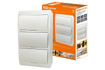 Бокс ЩРН-П-36модулей с белой крышкой, навесной, пластик IP41  TDM Бокс ЩРН-П-36модулей с белой крышкой, навесной, пластик IP41  TDM