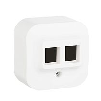 QUTEO Адаптер для розеток RJ45 Keystone белый