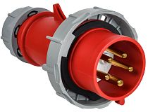 Вилка переносная с ф/и ССИ-0252ф 32А-6ч 380В 3P+PE+N IP67 IEK