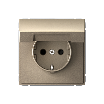 ArtGallery Шампань Розетка с заземлением со шторками, с крышкой, 16А, IP20, механизм Systeme Electric (Schneider Electric)