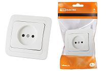 Розетка 2П 10А белая "Валдай"  TDM