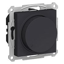 AtlasDesign Карбон Светорегулятор (диммер) повор-нажим, LED, RC, 400Вт Systeme Electric (Schneider Electric)