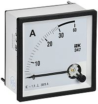Амперметр Э47 30/5А класс точности 1,5 96х96мм  IEK Амперметр Э47 30/5А класс точности 1,5 96х96мм  IEK