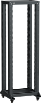 ITK LINEA F Стойка двухрамная на роликах 42U 600х600мм черная IEK