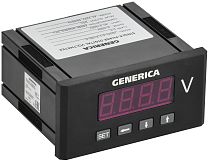 Вольтметр цифровой щитовой однофазный DO RS-485 48х96мм LED GENERICA IEK Вольтметр цифровой щитовой однофазный DO RS-485 48х96мм LED GENERICA IEK