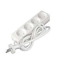 Удлинитель бытовой 2200 Вт 10А IP20 4 гнезда ПВС без заземления 1,5м Союз