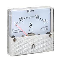 Амперметр AMA-801 аналоговый на панель (80х80) круглый вырез 600А трансф. подкл. EKF Амперметр AMA-801 аналоговый на панель (80х80) круглый вырез 600А трансф. подкл. EKF