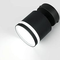 Спот на основании GWL-GX53-M-IP20 Одинарный Черный С боковым рассеивателем Башня