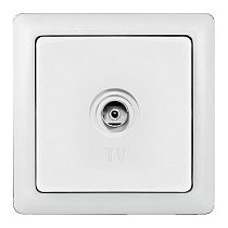 ХИТ скрытая установка Белый Розетка TV оконечная Systeme Electric (Schneider Electric)