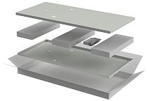 Комплект стенок боковых ITK LINEA E 600мм для шкафа 33U серый IEK