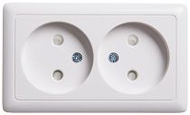 ХИТ открытая установка Белый Розетка двойная без заземления со шторками, 16А Systeme Electric (Schneider Electric) ХИТ открытая установка Белый Розетка двойная без заземления со шторками, 16А Systeme Electric (Schneider Electric)