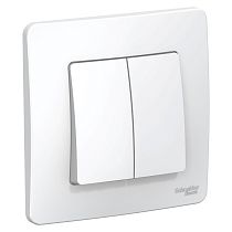 Blanca скрытая установка Белый Выключатель 2клавишный , 10А Systeme Electric (Schneider Electric) Blanca скрытая установка Белый Выключатель 2клавишный , 10А Systeme Electric (Schneider Electric)