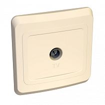 ЭТЮД скрытая установка Кремовый Розетка TV одинарная 0,7dB единственная Systeme Electric (Schneider Electric)