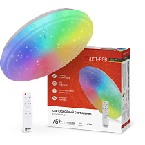 Светильник сд COMFORT FROST-RGB 75Вт 230В 3000-6500K 4400Лм 495x85мм с пультом ДУ IN HOME Светильник сд COMFORT FROST-RGB 75Вт 230В 3000-6500K 4400Лм 495x85мм с пультом ДУ IN HOME