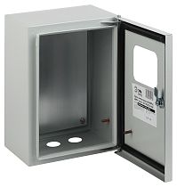 Металлический корпус навесной  ЭРА SIMPLE ЩМПг (окно)-00 IP54 (290х220х175)
