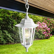 Светильник садово-парковый ЭРА НСУ 06-60-001 "Адель 1" белый, подвесной Е27