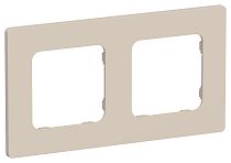 FLITE Рамка 2-местная РУ-2-К-ФлЛ льняной IEK